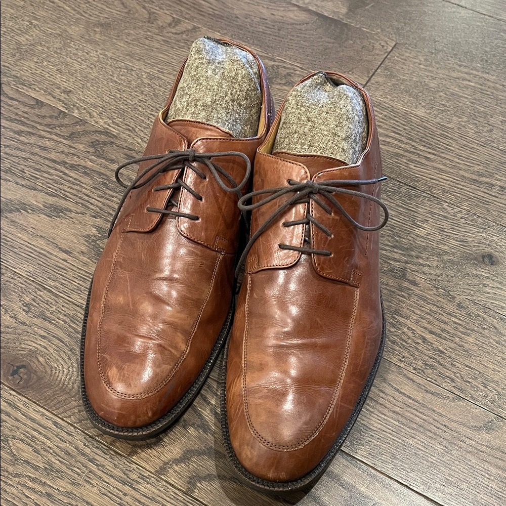 Johnston & Murphy Signature Series Brown Leather Oxford Dress Shoes Men’s 11.5M